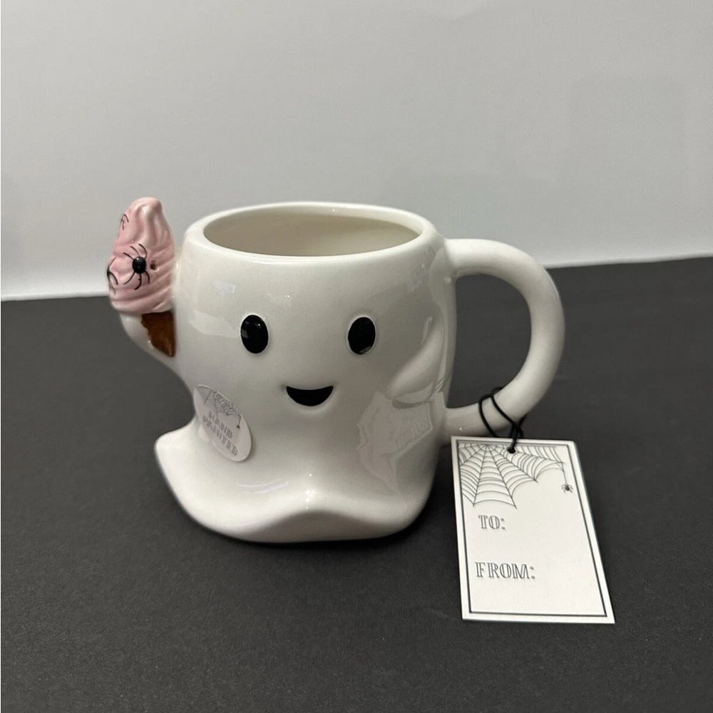 Large Halloween Coffee Mug Cobwebs And Cauldrons 20oz New